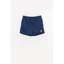 CASABLANCA NAVY MONOGRAM JACQUARD SWIM SHORTS